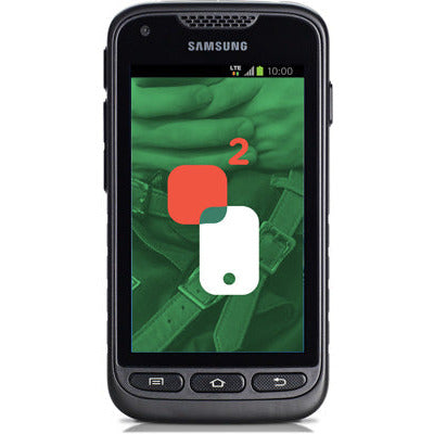 Téléphone usagé-Samsung Galaxy Rugby Lte Déverrouillé Noir 8go 7/10-SecondCell.ca