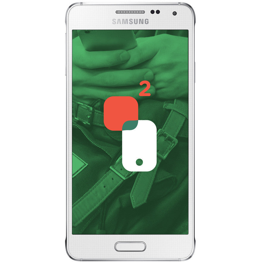 Téléphone usagé-Samsung Galaxy Alpha Déverrouillé Blanc 16go 8/10-SecondCell.ca